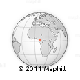 Outline Map of Bityli, rectangular outline