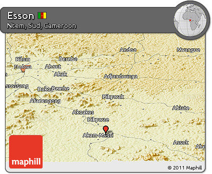Physical Panoramic Map of Esson