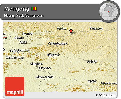 Physical Panoramic Map of Mengong