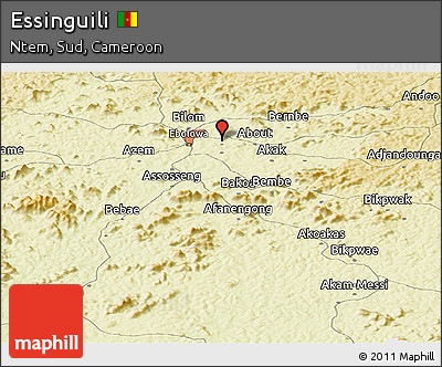 Physical Panoramic Map of Essinguili