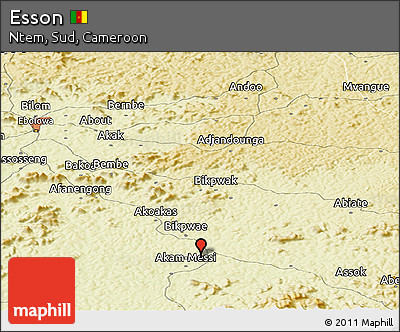 Physical Panoramic Map of Esson