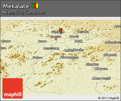 Physical Panoramic Map of Mékalâte