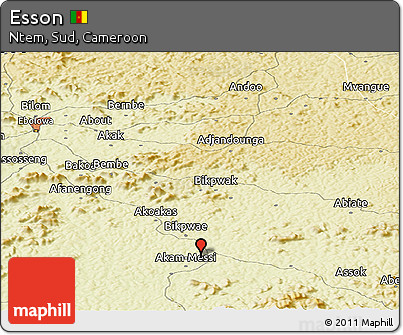 Physical Panoramic Map of Esson