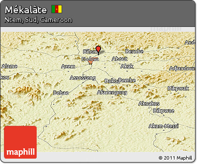 Physical Panoramic Map of Mékalâte