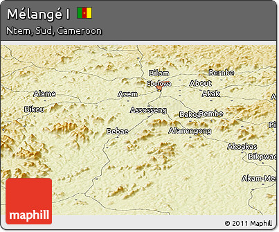 Physical Panoramic Map of Mélangé I