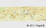 Physical Panoramic Map of Ébolowa