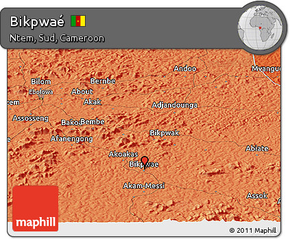 Political Panoramic Map of Bikpwaé