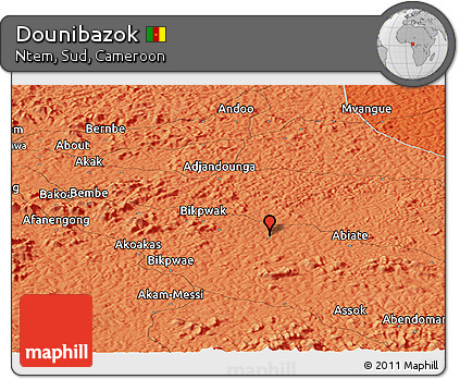 Political Panoramic Map of Dounibazok