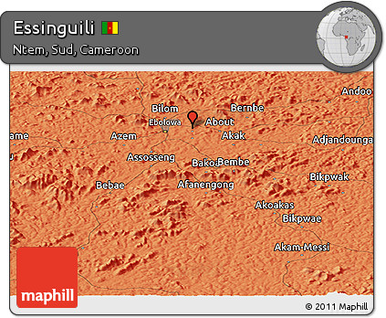 Political Panoramic Map of Essinguili