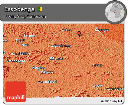 Political Panoramic Map of Essobenga