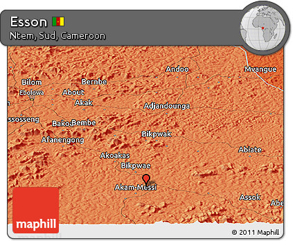 Political Panoramic Map of Esson