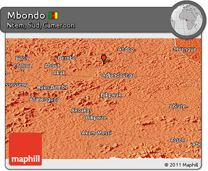 Political Panoramic Map of Mbondo