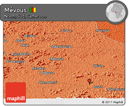 Political Panoramic Map of Mévous