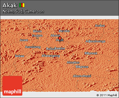 Political Panoramic Map of Akak