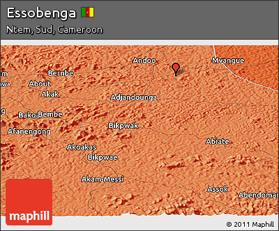 Political Panoramic Map of Essobenga