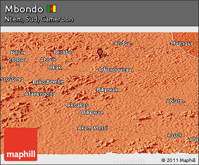 Political Panoramic Map of Mbondo