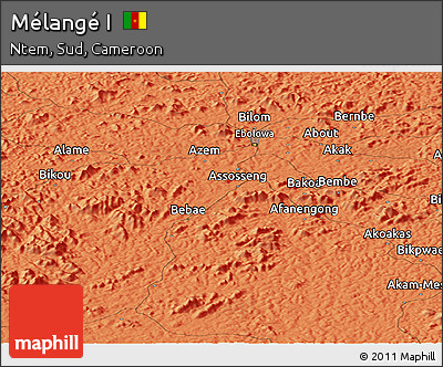 Political Panoramic Map of Mélangé I
