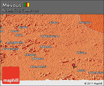 Political Panoramic Map of Mévous