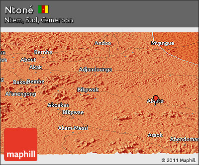 Political Panoramic Map of Ntoné