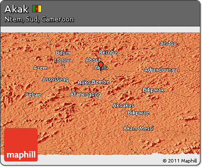 Political Panoramic Map of Akak