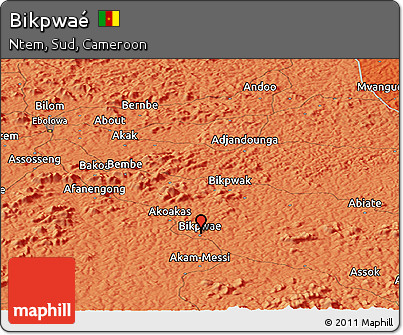 Political Panoramic Map of Bikpwaé