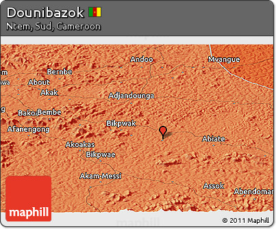 Political Panoramic Map of Dounibazok