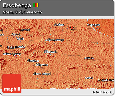 Political Panoramic Map of Essobenga
