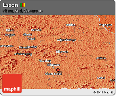 Political Panoramic Map of Esson