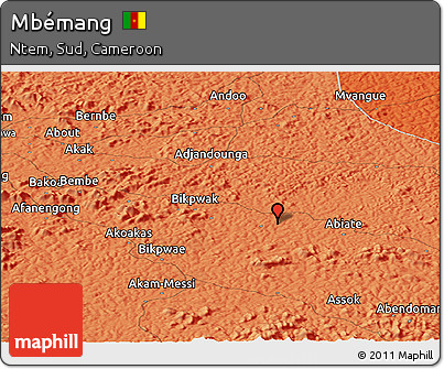Political Panoramic Map of Mbémang