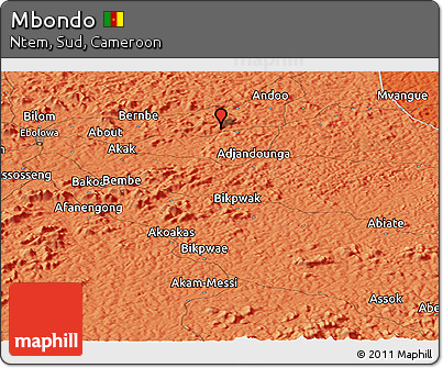 Political Panoramic Map of Mbondo