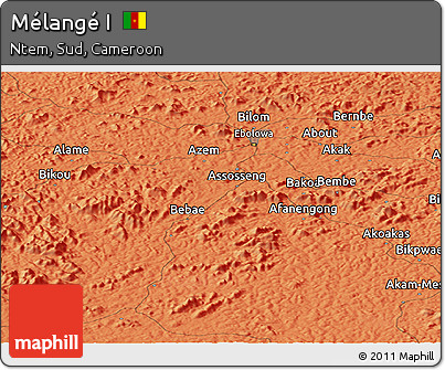 Political Panoramic Map of Mélangé I