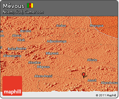 Political Panoramic Map of Mévous