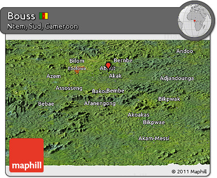 Satellite Panoramic Map of Bouss