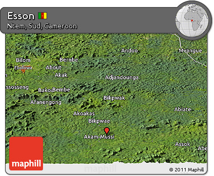 Satellite Panoramic Map of Esson