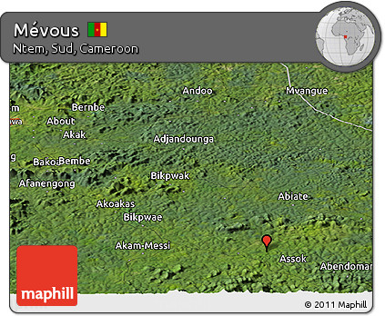 Satellite Panoramic Map of Mévous