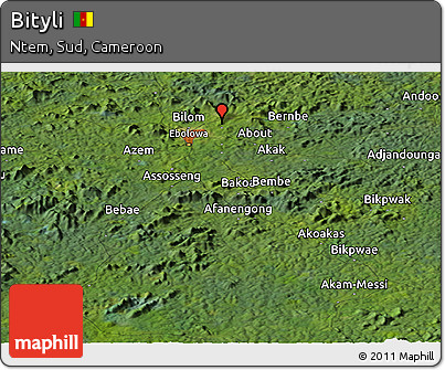 Satellite Panoramic Map of Bityli