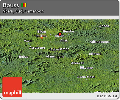Satellite Panoramic Map of Bouss
