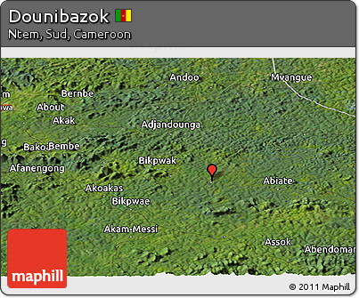 Satellite Panoramic Map of Dounibazok