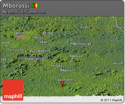 Satellite Panoramic Map of Mborossi