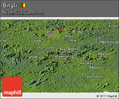 Satellite Panoramic Map of Bityli