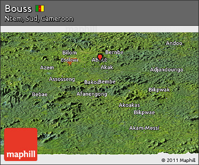 Satellite Panoramic Map of Bouss