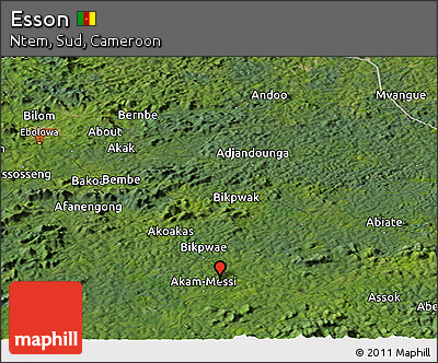 Satellite Panoramic Map of Esson