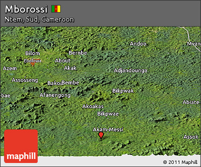 Satellite Panoramic Map of Mborossi