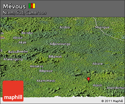 Satellite Panoramic Map of Mévous
