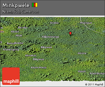 Satellite Panoramic Map of Minkpwéle