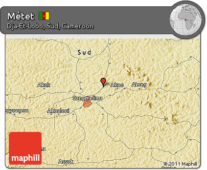 Physical 3D Map of Métet