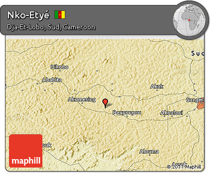 Physical 3D Map of Nko-Etyé