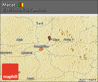 Physical 3D Map of Métet