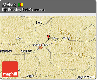 Physical 3D Map of Métet