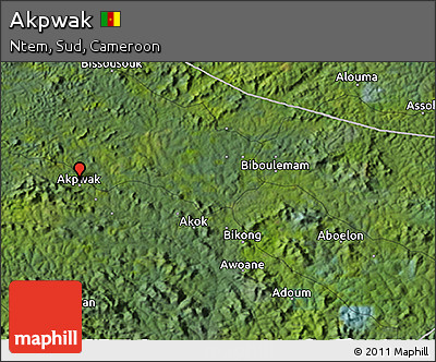 Satellite 3D Map of Akpwak